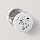 Werk onderweg' ronde button 3,2 cm (Voorkant /achterkant)