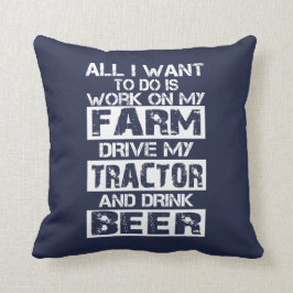 Werk op mijn boerderij kussen