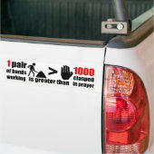 Werk > Prayer-zin - Bumpersticker (Op Truck)