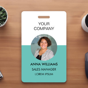 werk ronde Photo ID Badge