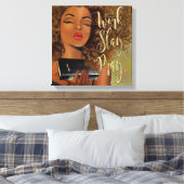 Werk. Slay. Bid. bevestiging Canvas Afdruk (Insitu (Slaapkamer))
