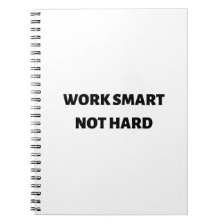 Werk slim en niet hard notitieboek