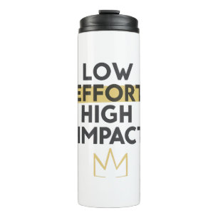 Werk Slim Niet Hard Moderne Typografie Thermosbeker