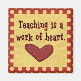 Werk van de hartleraar magneet