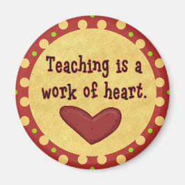 Werk van de hartleraar magneet