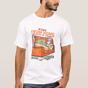 Werk van de thuiswerknemer van de maand sinds 2 ma t-shirt
