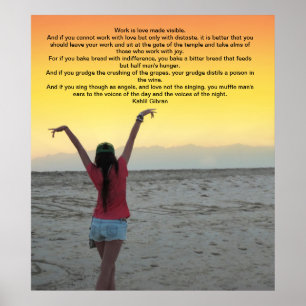 Werk van Kahlil Gibran Poster