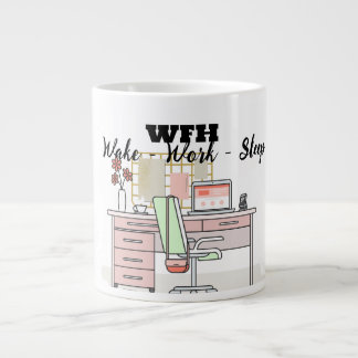 Werk vanaf de Mok thuisexterne werker afwisselen