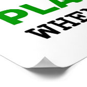 Werk vanuit thuiskantoor Kantoor Poster (Hoek)