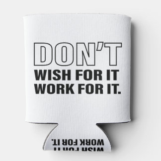 Werk voor IT Succes Life Tips Quote Art Cool Text Blikjeskoeler