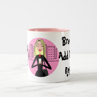 Werk Zen: Breedte, wodka toevoegen, Herhalen Tweekleurige Koffiemok