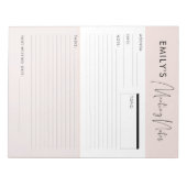  werkbalk Memo Planner voor vergaderingsnotities Notitieblok (Voorkant)