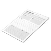  werkbalk Memo Planner voor vergaderingsnotities Notitieblok (Schuin)