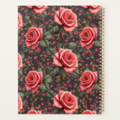 Werkboek met prachtig roos planner (Achterkant)