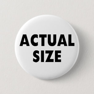 Werkelijke grootte ronde button 5,7 cm