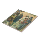 Werken aan de Sabbat,  religie Tegeltje (Zijkant)