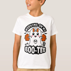 Werken aan mijn Boo T-shirt Halloween Dead Lift Gh