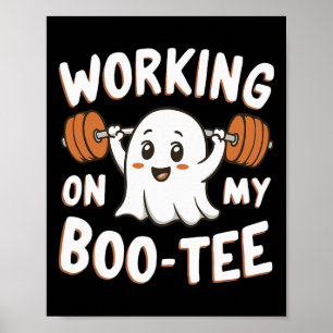 Werken aan mijn Boo-T-shirt Poster