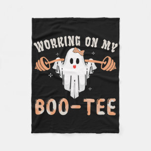 Werken aan mijn Boote Ghost Boo Gym Spooky Funny H Fleece Deken