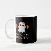 Werken aan Mijn Booty Boo-Ty Grappige Halloween Gy Koffiemok (Links)