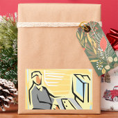 Werken bij een computer Stickers