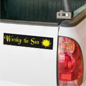WERKEN DE ZONNEN Bumpersticker (Op Truck)