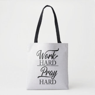 Werken Hard Gebeden Hard Boodschappentas Draagtas