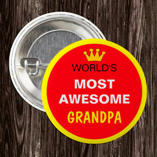 Werken het meest Geweldige - GRANDPA (beste) Ronde Button 3,2 Cm