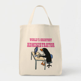 Werken met de grootste ADMINISTRATEUR ADMIN-cadeau Tote Bag