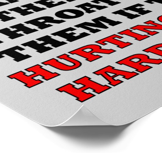 Werken met hard of slecht werkend Funny Poster Sig (Hoek)