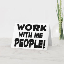 Werken met het team van mensen kaart