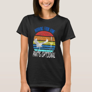 Werken met optionele Retro-Design van Pants T-shirt