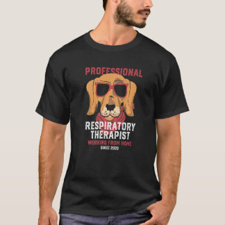 Werken met Thuis Respiratory Therapist Respirator T-shirt