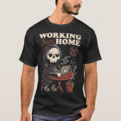 Werken met Thuisgrim Reaper Skull Cute Ha T-shirt (Voorkant)