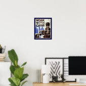 Werken met zorg poster (Thuiskantoor)