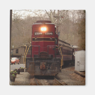 Werken op de spoorweg magneet