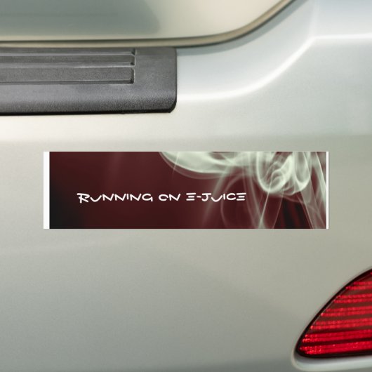 Werken op e-sap bumpersticker (Op auto)