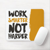Werken slimmer dan harder muismat (Met muis)