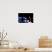 Werken tegemoet zien poster (Keuken)