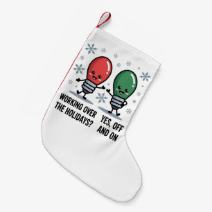 Werken Tijdens De Feestdagen Kerst Grappige Grap Kleine Kerstsok