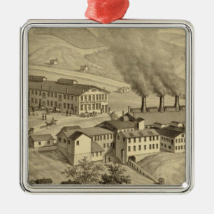 Werken van Central Glass Company in West Virginia Metalen Ornament