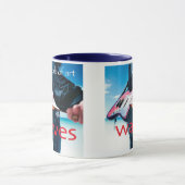 Werken van kunst/blauwe Mok (Midden)