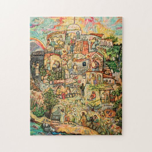 Werken van Mercy Katholieke Kunst Puzzle Legpuzzel (Verticaal)