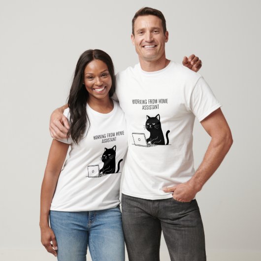 Werken vanuit Home Assistant – Grappig Kat T-shirt (Unisex)