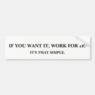 Werken voor IT Bumpersticker