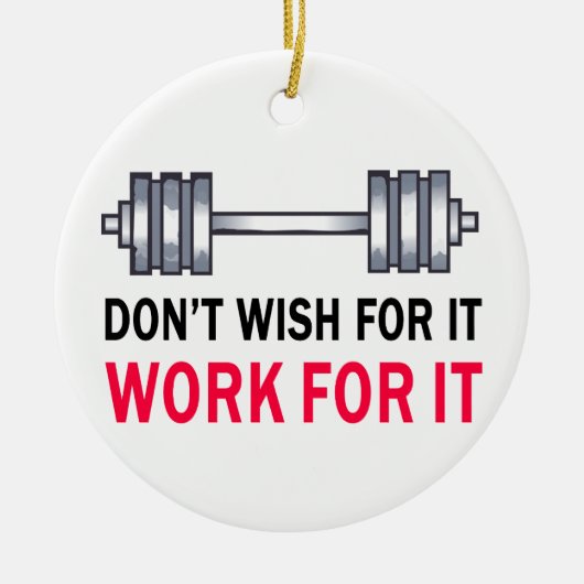 Werken voor IT Keramisch Ornament (Voorkant)