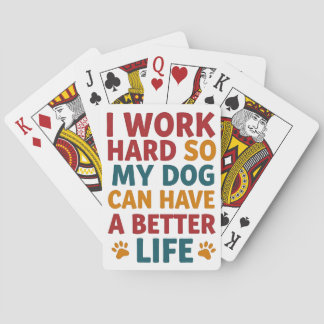 Werken voor mijn hond pokerkaarten