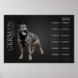 Werkend Duits Shepherd Dog - GSD Calendar 2018 Poster