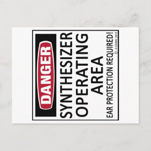 Werkend gebied Synthesizer Briefkaart