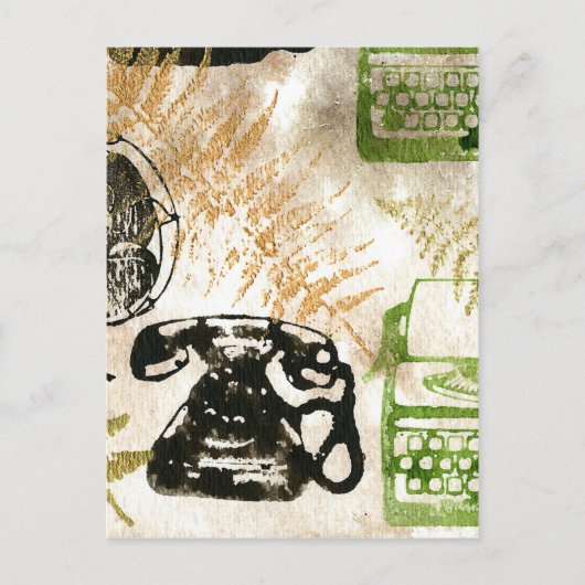 Werkende Herfst Briefkaart (Voorkant)